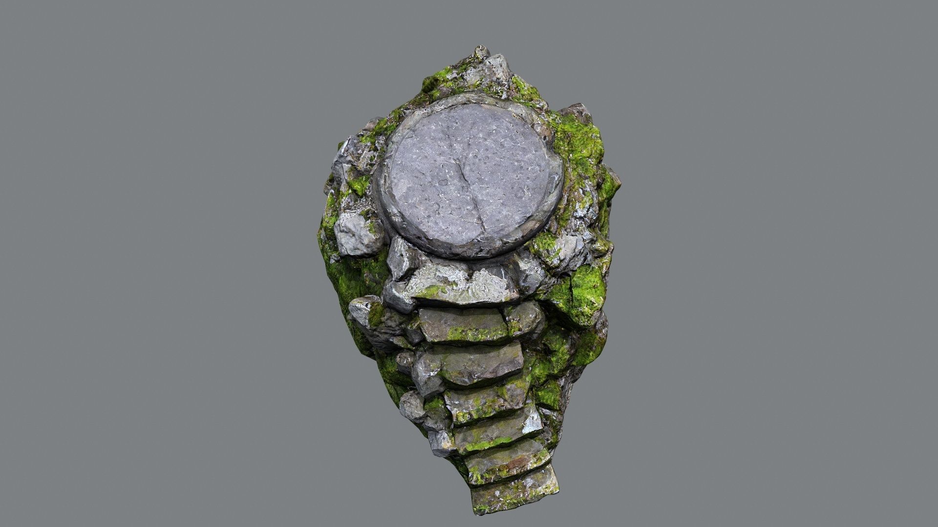 temple Low-poly 3D model_8