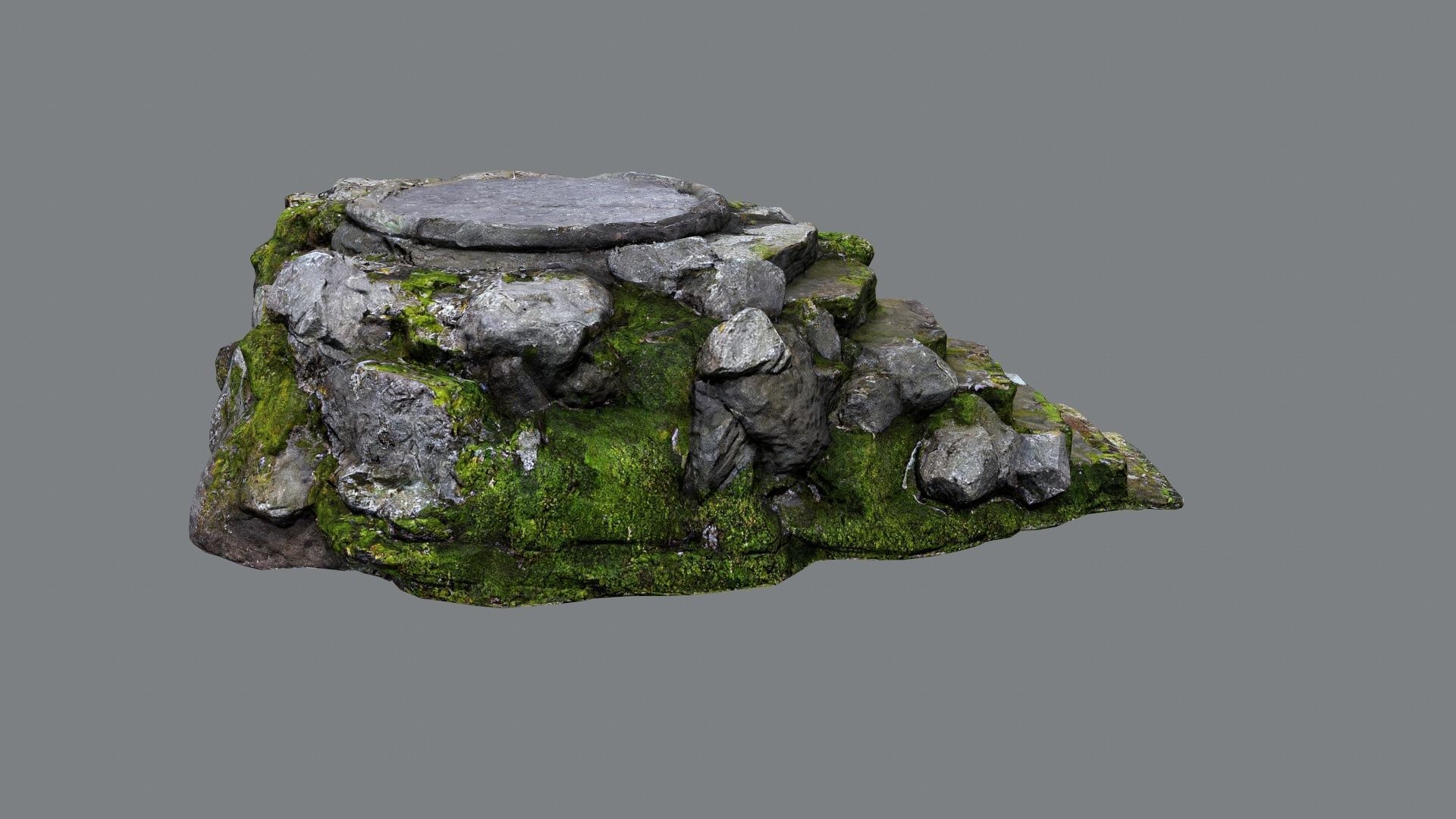temple Low-poly 3D model_1
