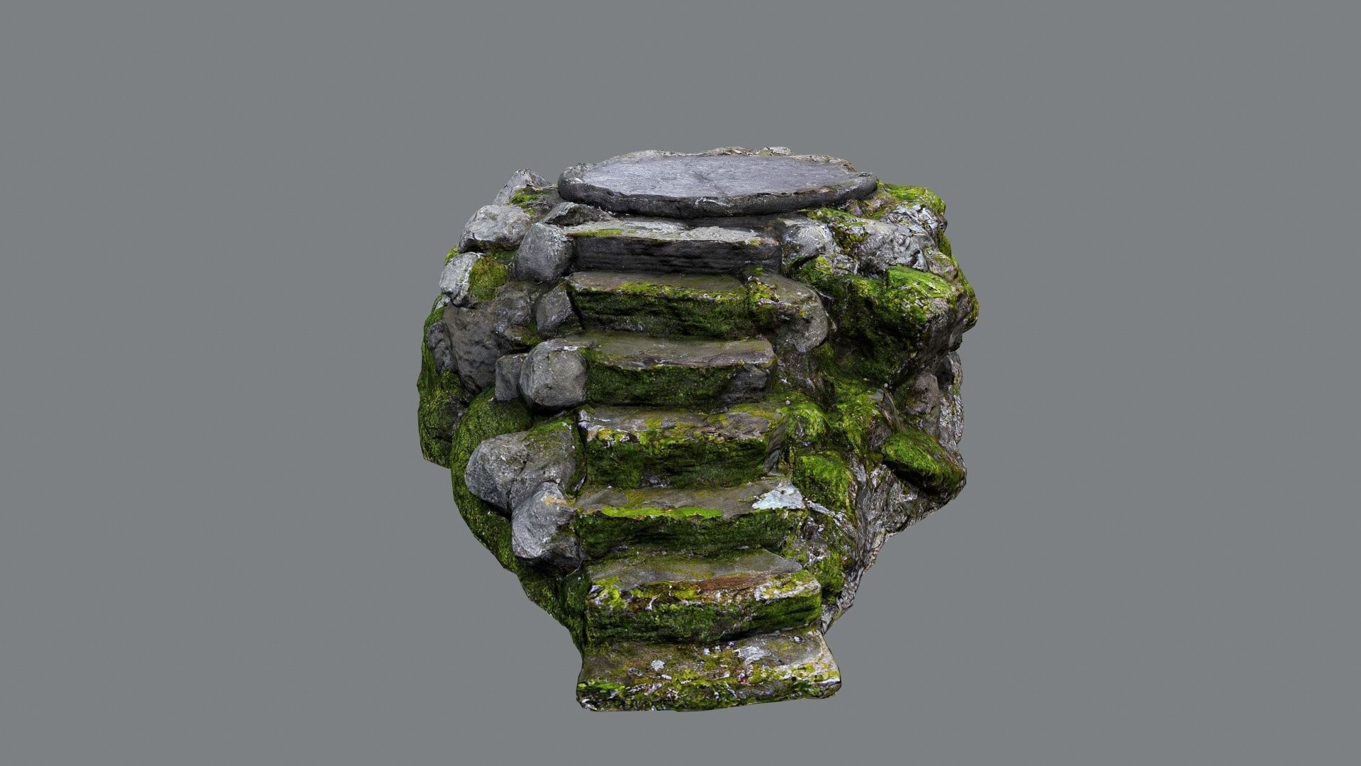 temple Low-poly 3D model_7