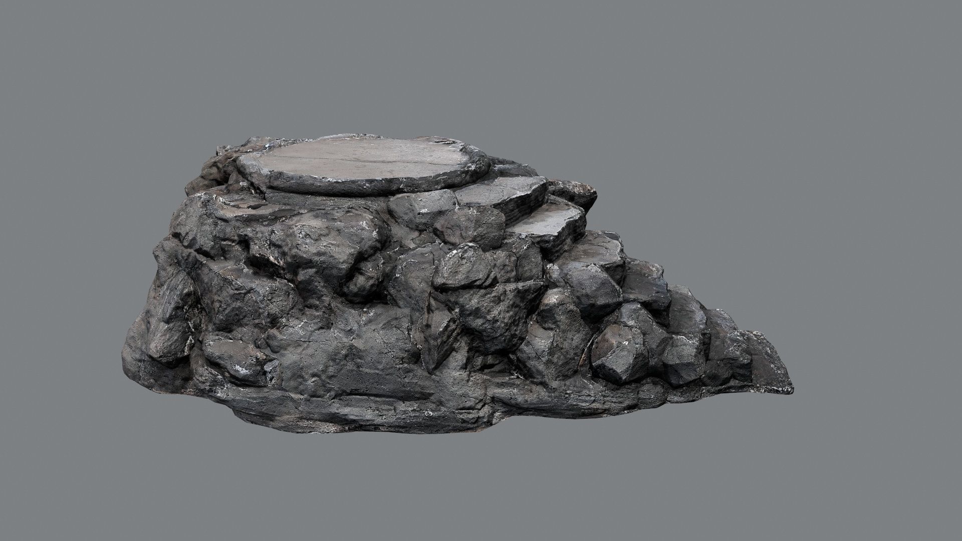 temple Low-poly 3D model_1