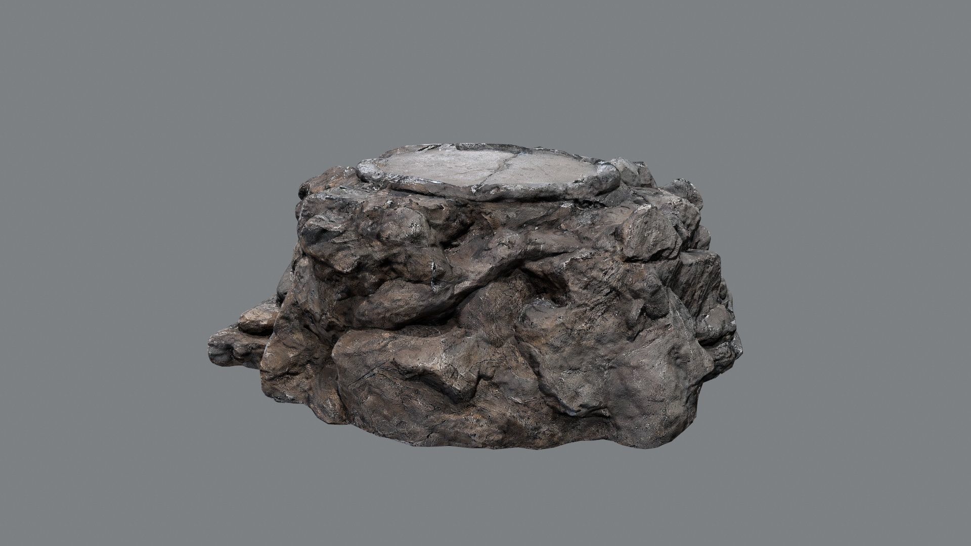 temple Low-poly 3D model_3