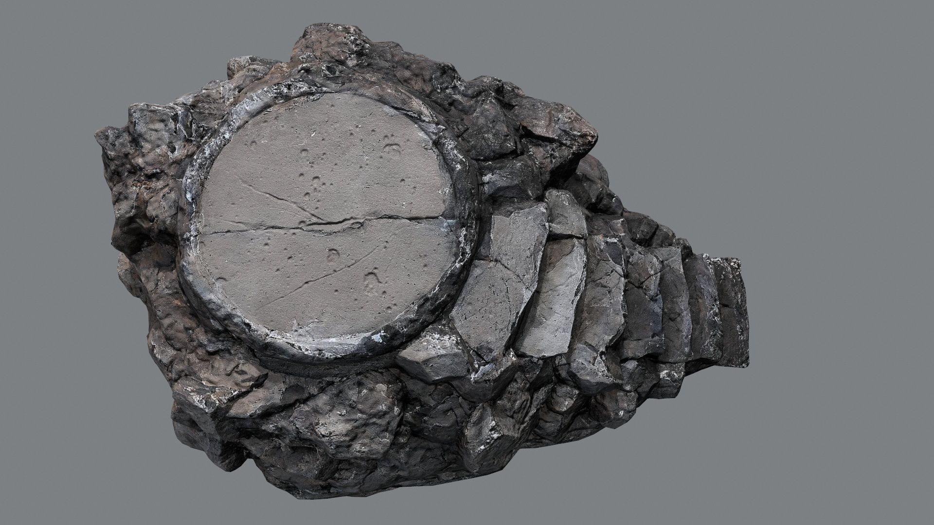 temple Low-poly 3D model_9