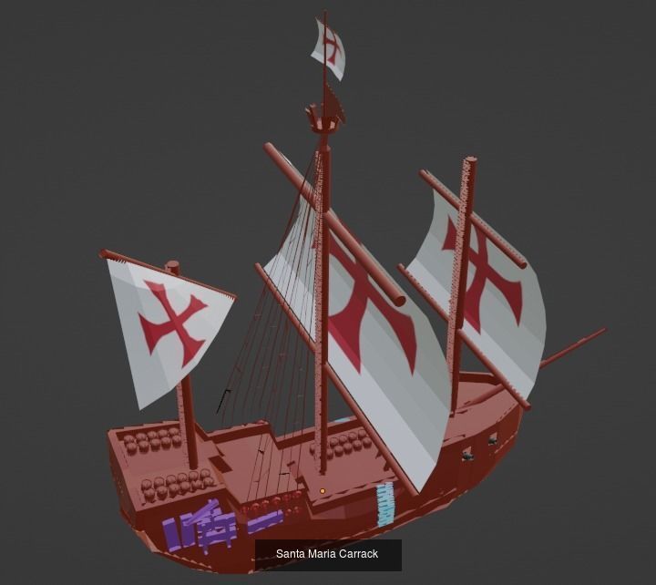Sea Naval Battle assets Ships guns  towers weapons 3D Model Collection_5