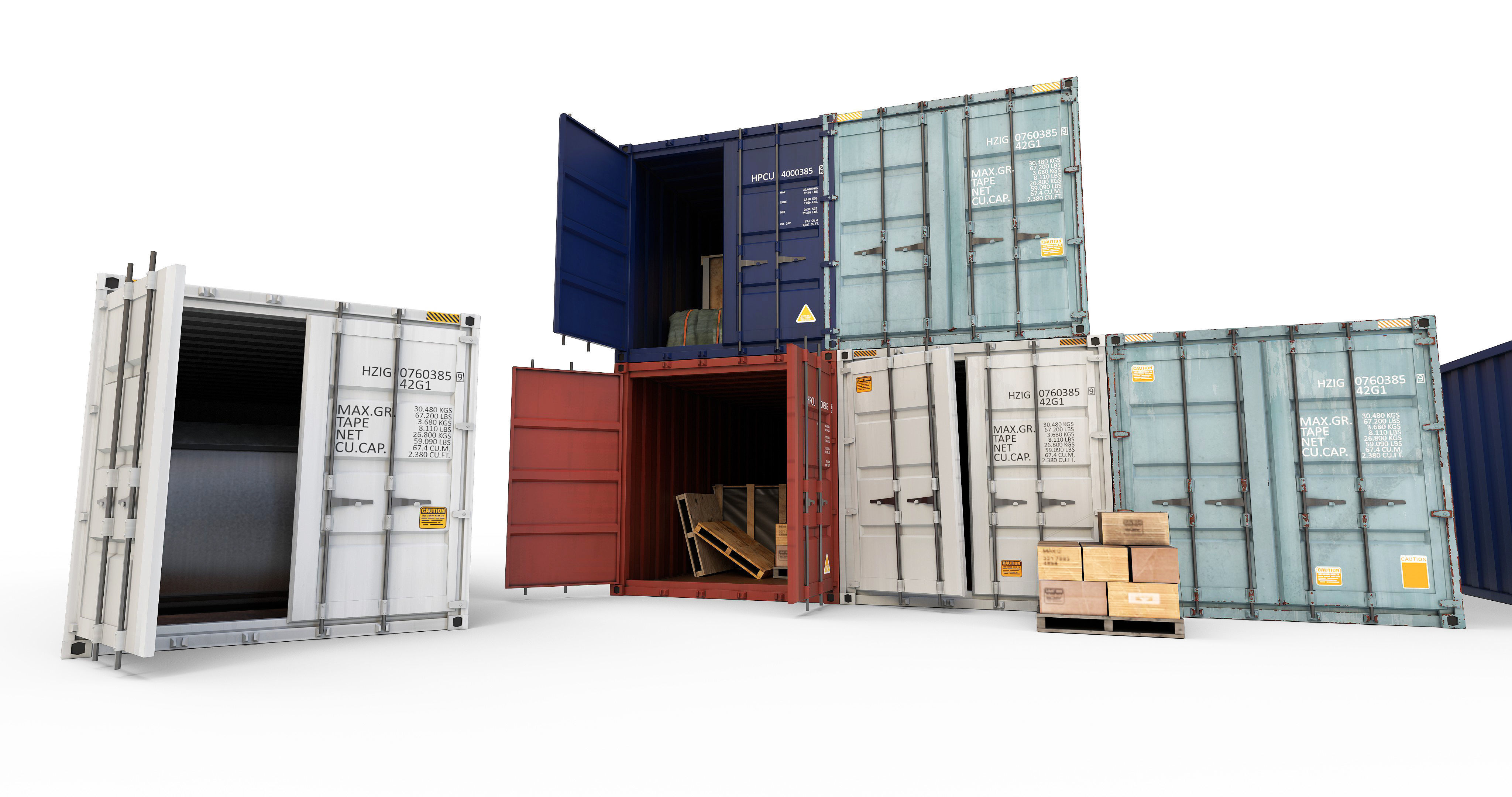 Standard Container 3D model_2