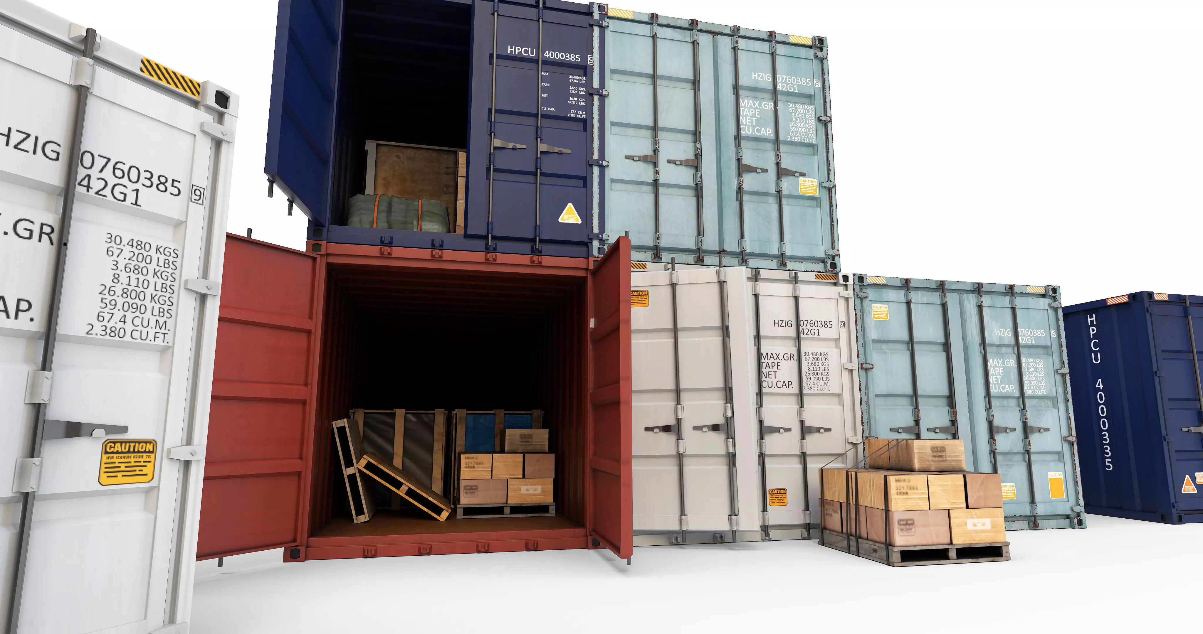 Standard Container 3D model_0