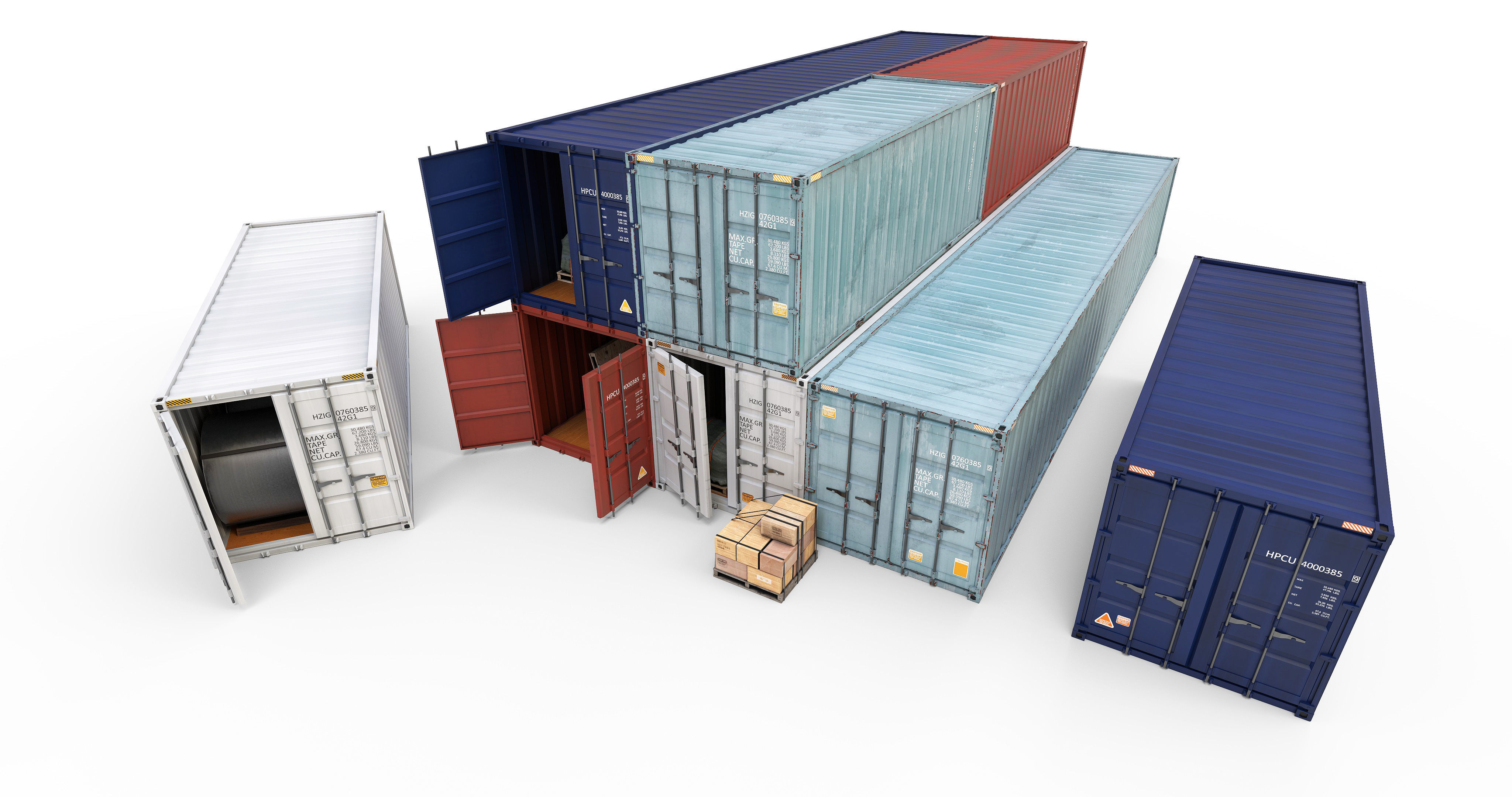 Standard Container 3D model_1