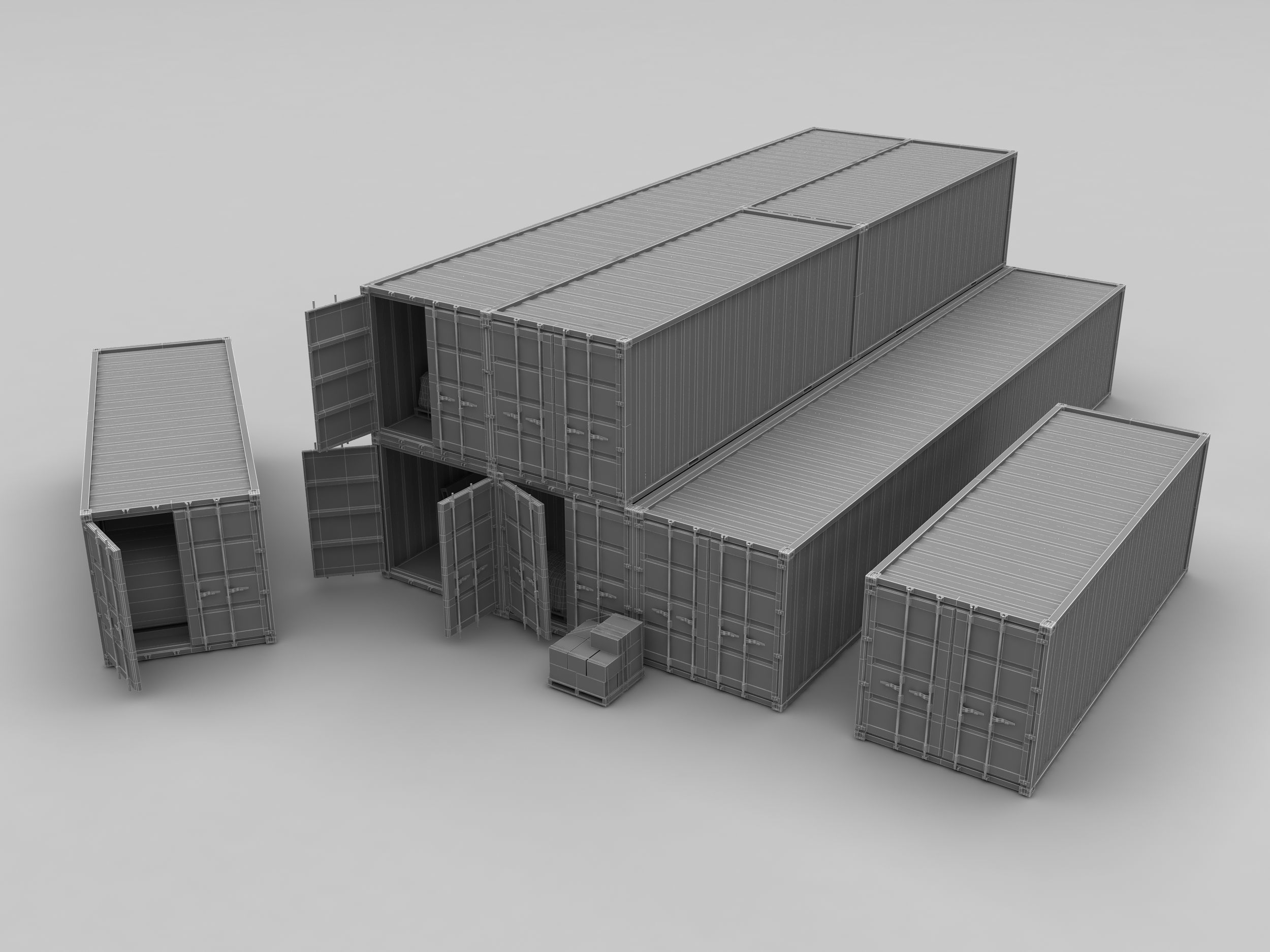 Standard Container 3D model_11
