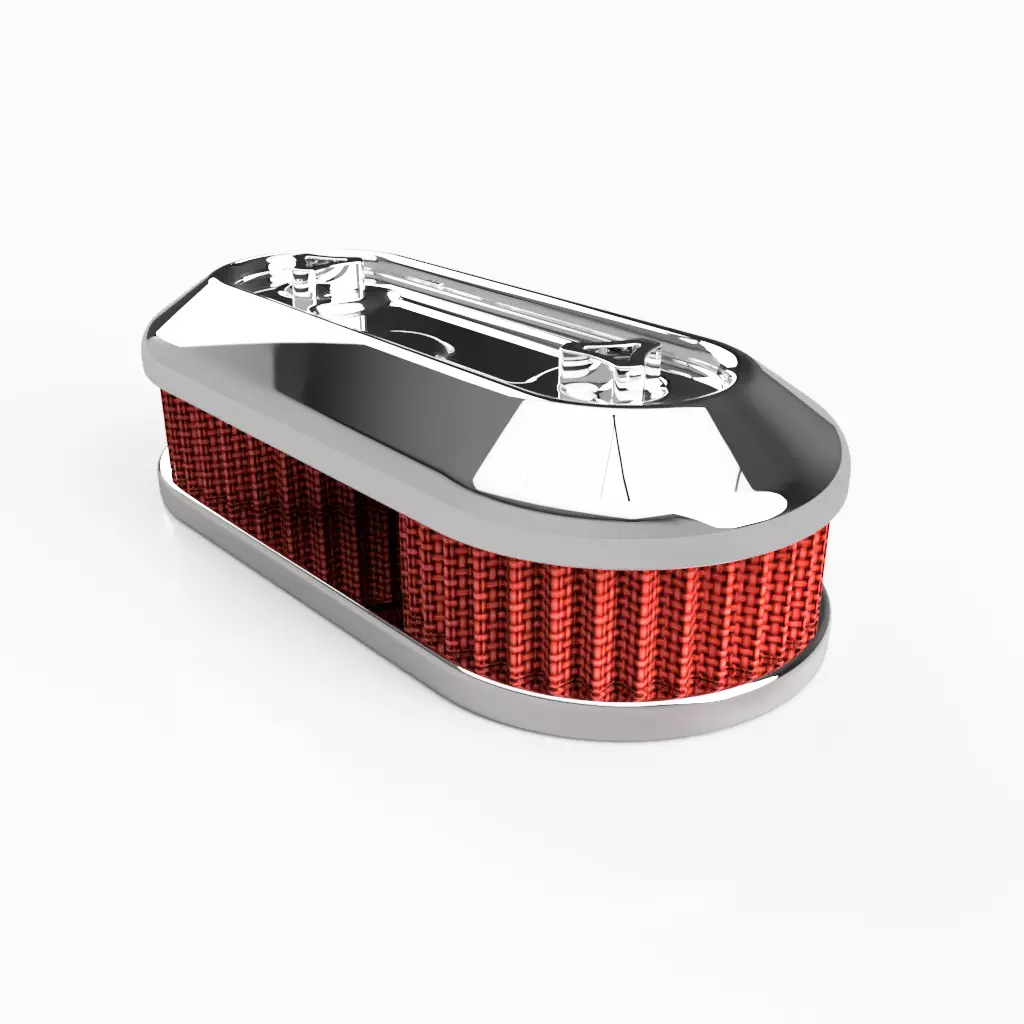 Classic double air cleaner hi-poly 3D print model