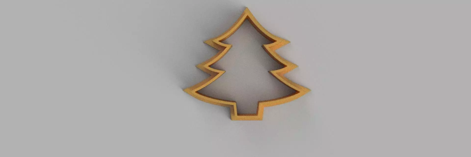 christmas tree COOKIE CUTTER 3D print model_0