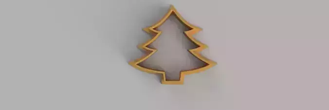 christmas tree COOKIE CUTTER 3D print model christmas tree COOKIE CUTTER 3D print model