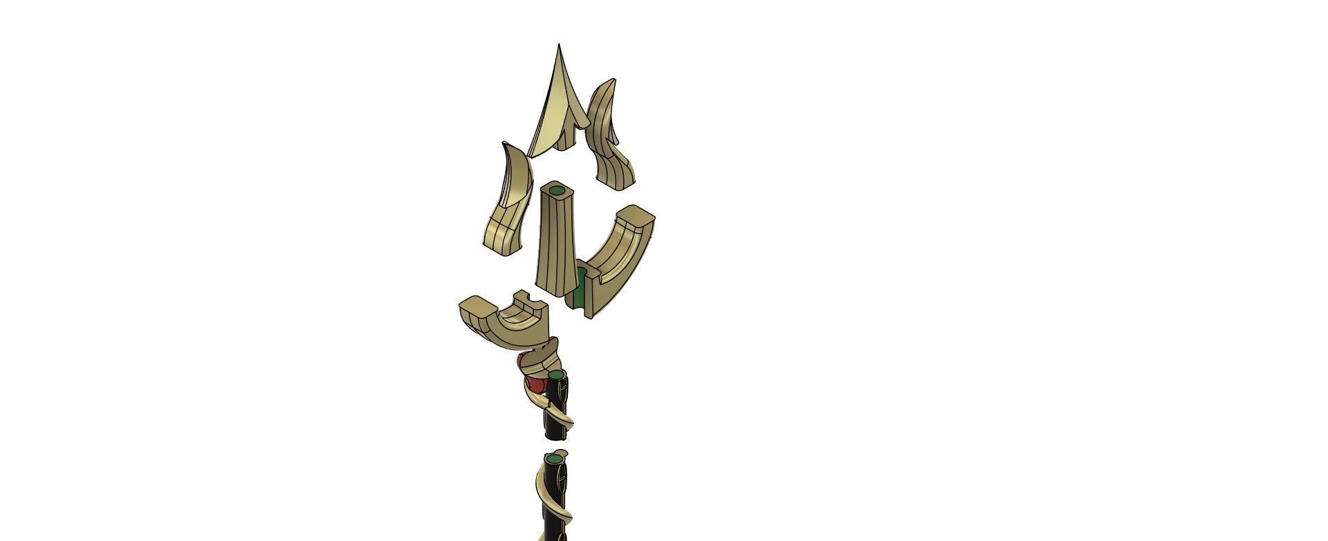 Princes Charlie Morningstar Trident - Hazbin hotel 3D print model_9