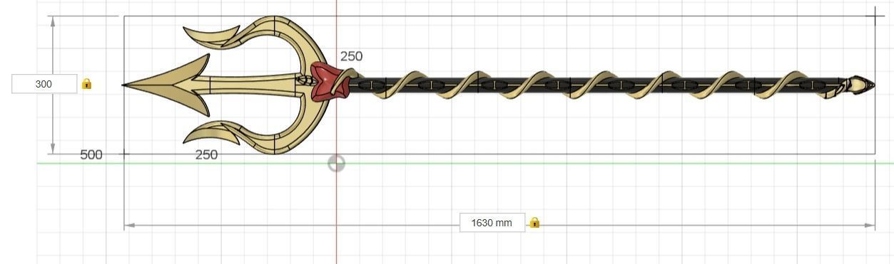 Princes Charlie Morningstar Trident - Hazbin hotel 3D print model_4