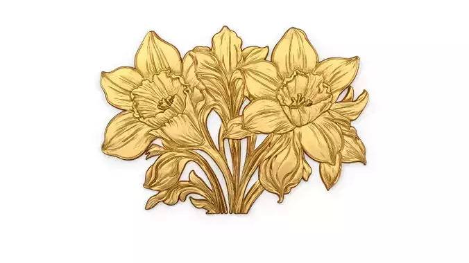 mural classic flowers decor ornament 16