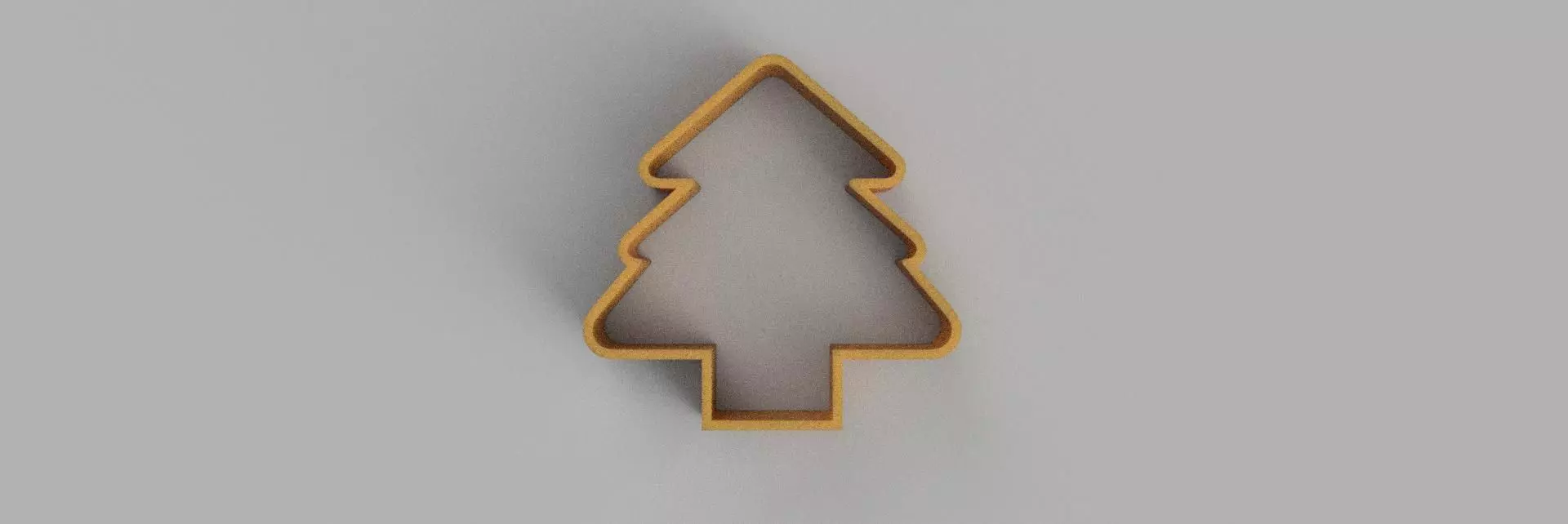 christmas tree COOKIE CUTTER 3D print model_0