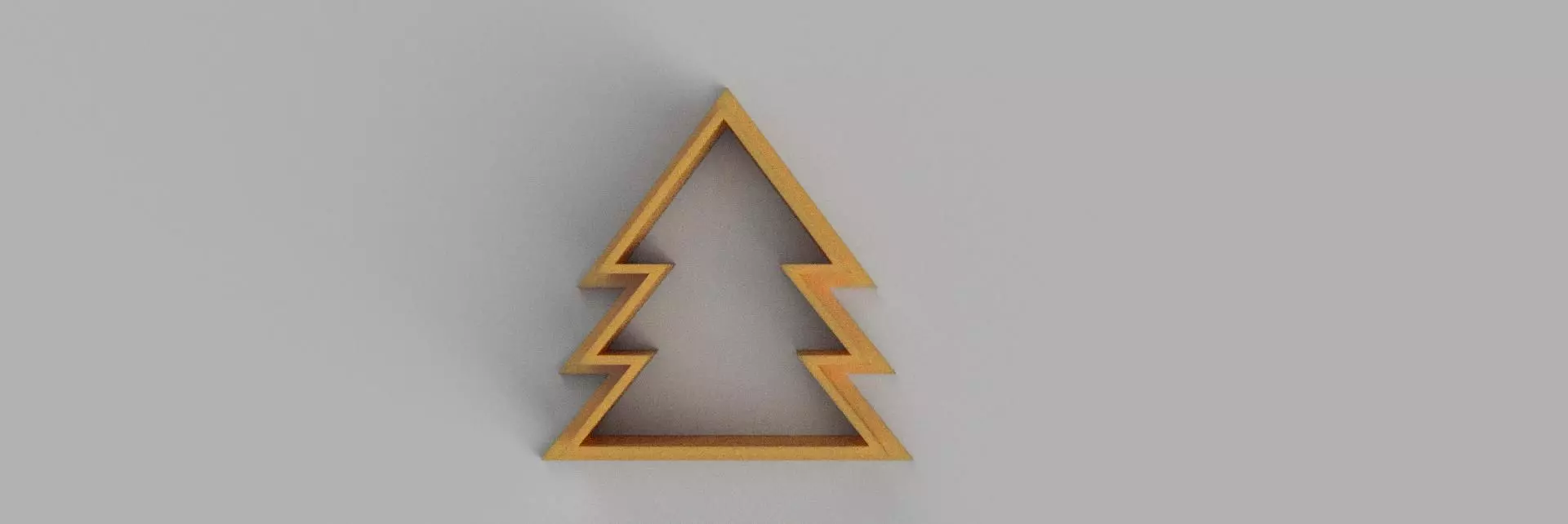christmas tree COOKIE CUTTER 3D print model_0