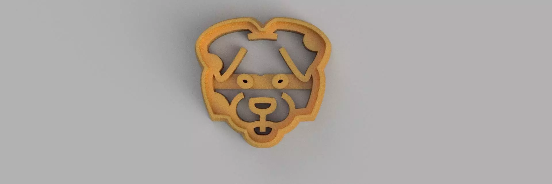 dog COOKIE CUTTER 3D print model_0
