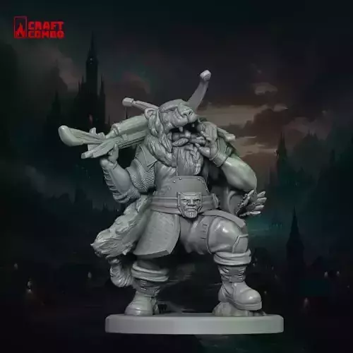 Dwarf Ranger - RPG Miniature - Thodrin Stonehearth