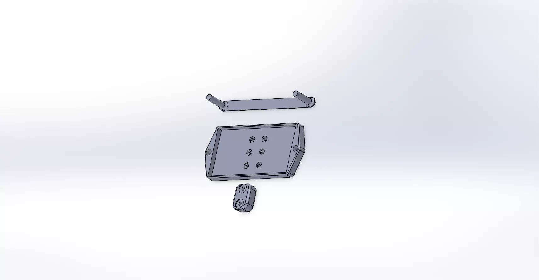 TT02 High Mount Battery Tray 3D print model_0