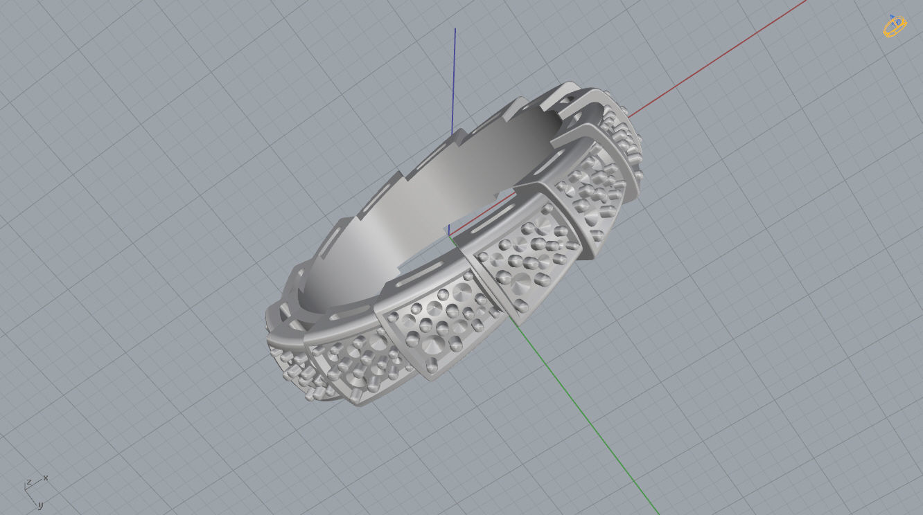 Bvlgari Serpenti Ring 3D print model_12