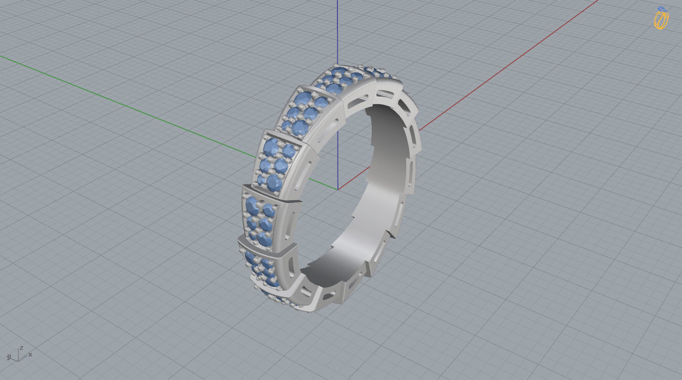 Bvlgari Serpenti Ring 3D print model_10