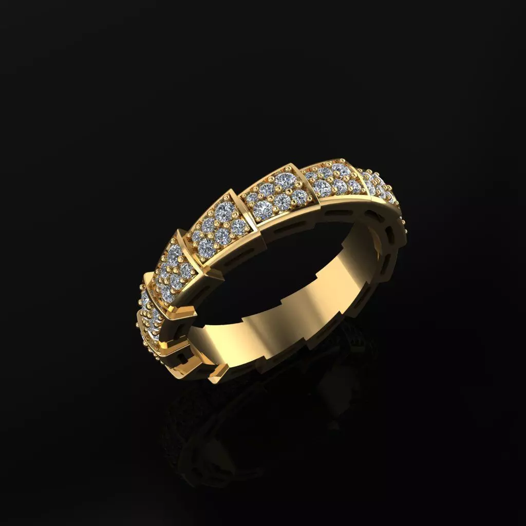 Bvlgari Serpenti Ring 3D print model_0