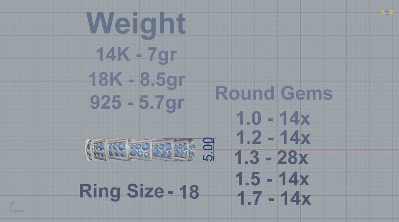 Bvlgari Serpenti Ring 3D print model_3