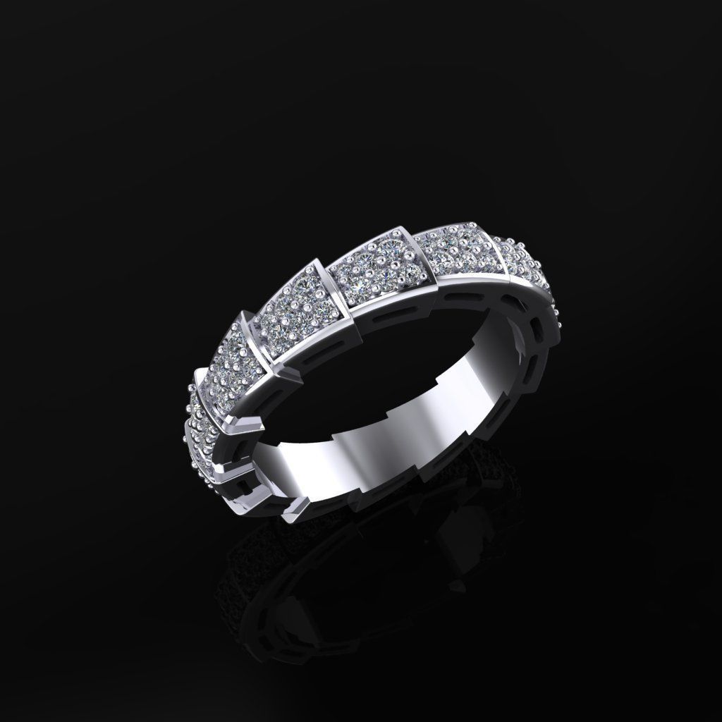 Bvlgari Serpenti Ring 3D print model_2