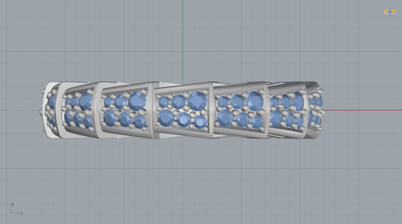 Bvlgari Serpenti Ring 3D print model_6