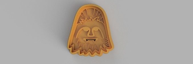 chewbacca COOKIE CUTTER 3D print model