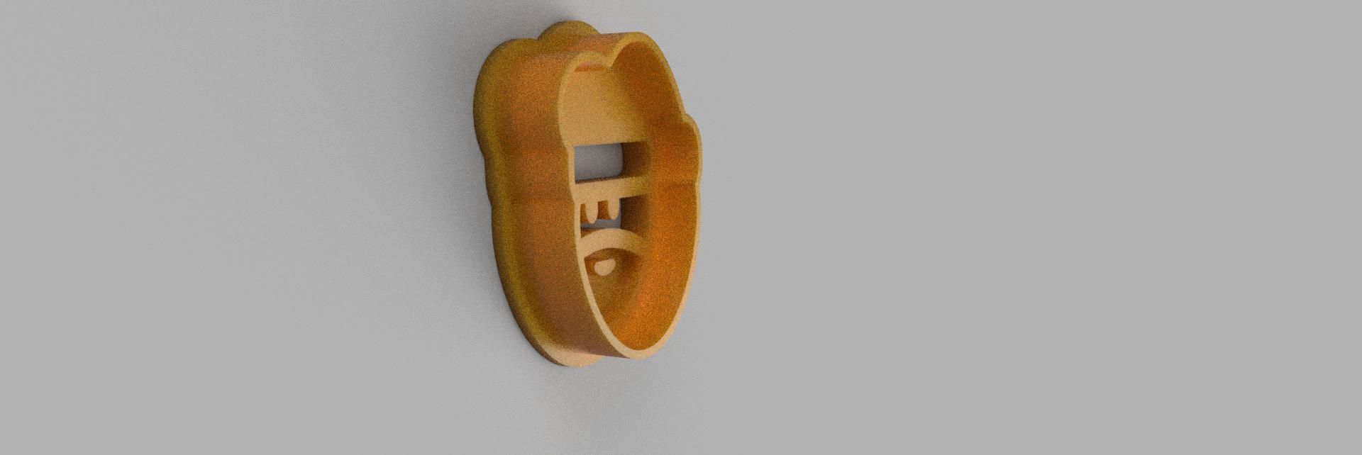 santa claus COOKIE CUTTER 3D print model_1