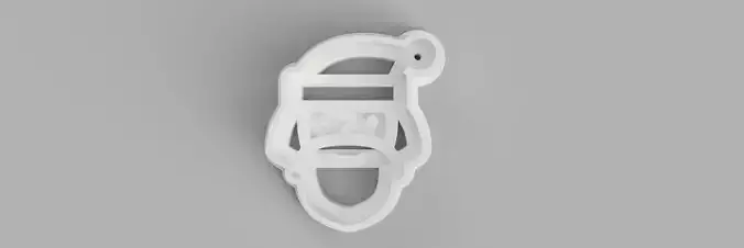 santa claus COOKIE CUTTER 3D print model santa claus COOKIE CUTTER 3D print model