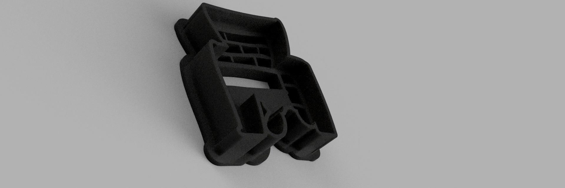 santa claus trapped inside chimney COOKIE CUTTER 3D print model_1