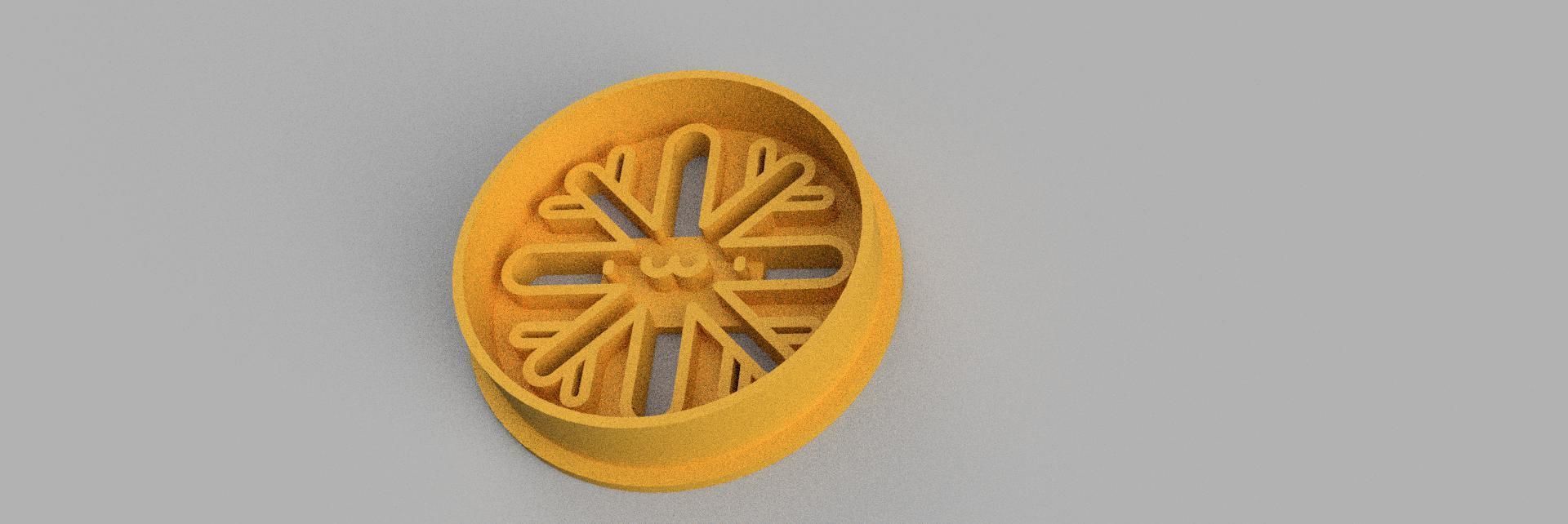 snowflake COOKIE CUTTER 3D print model_2