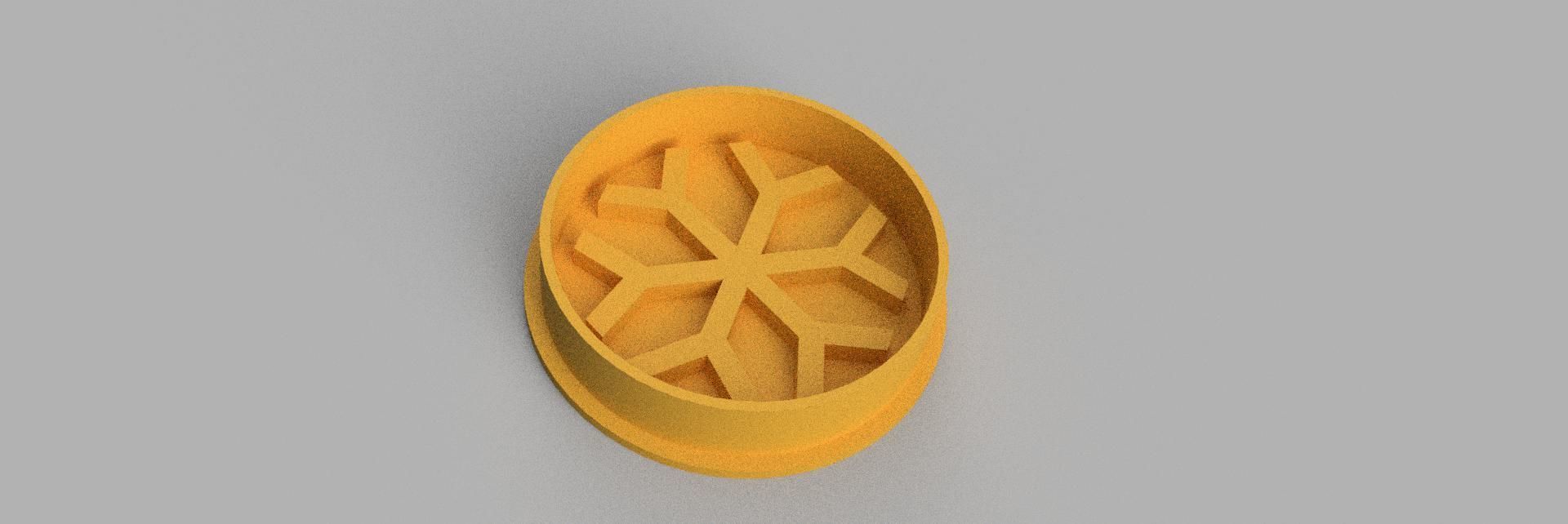 snowflake COOKIE CUTTER 3D print model_2