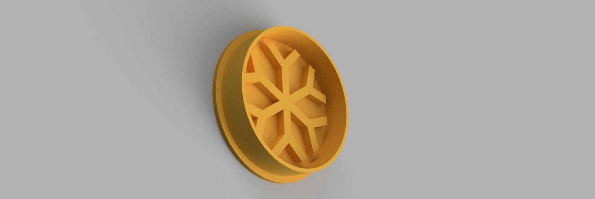 snowflake COOKIE CUTTER 3D print model_1