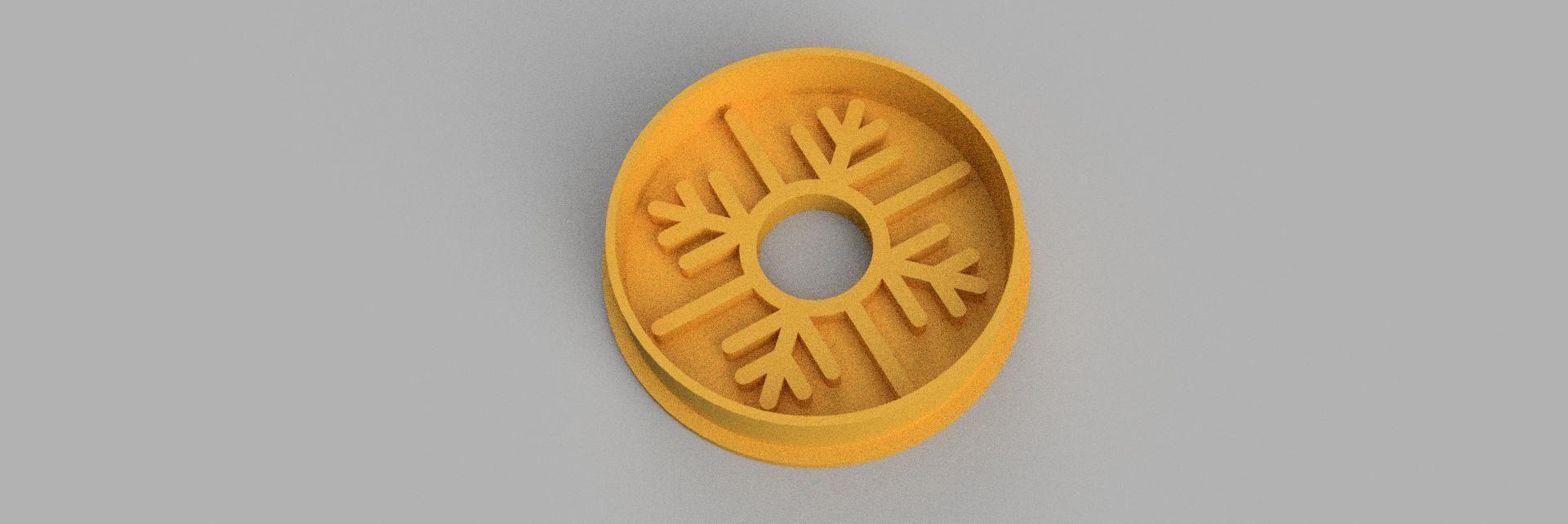snowflake COOKIE CUTTER 3D print model_2