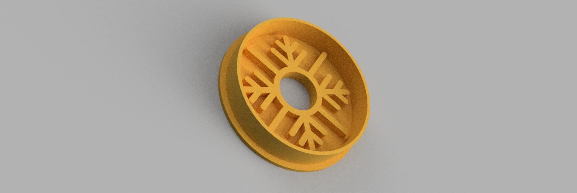 snowflake COOKIE CUTTER 3D print model_1