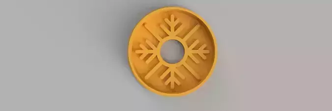 snowflake COOKIE CUTTER 3D print model snowflake COOKIE CUTTER 3D print model