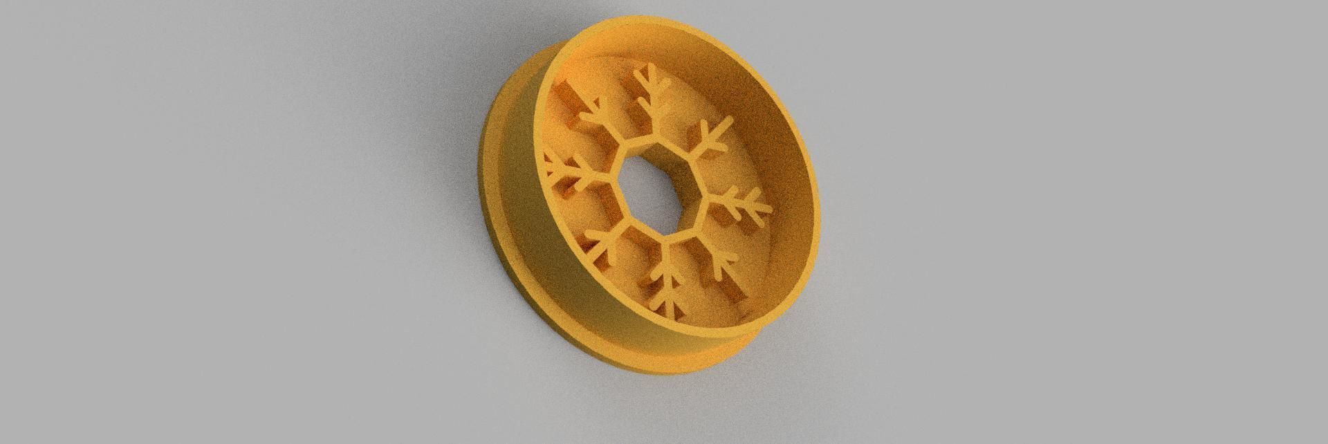 snowflake COOKIE CUTTER 3D print model_1