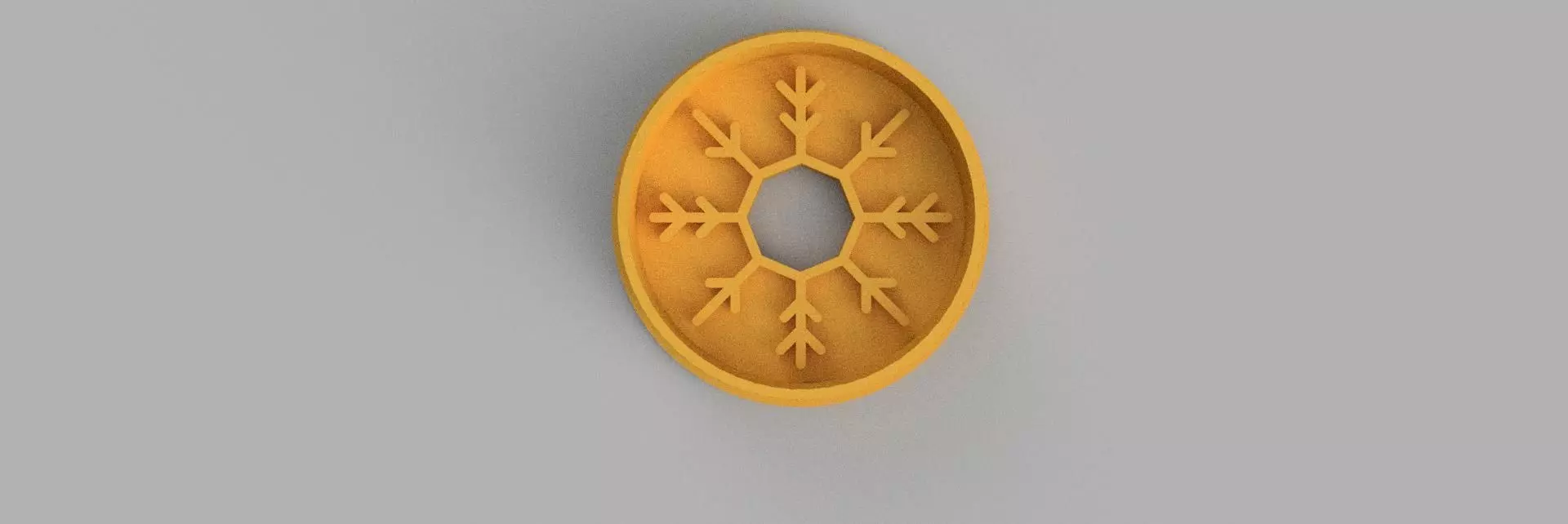 snowflake COOKIE CUTTER 3D print model_0