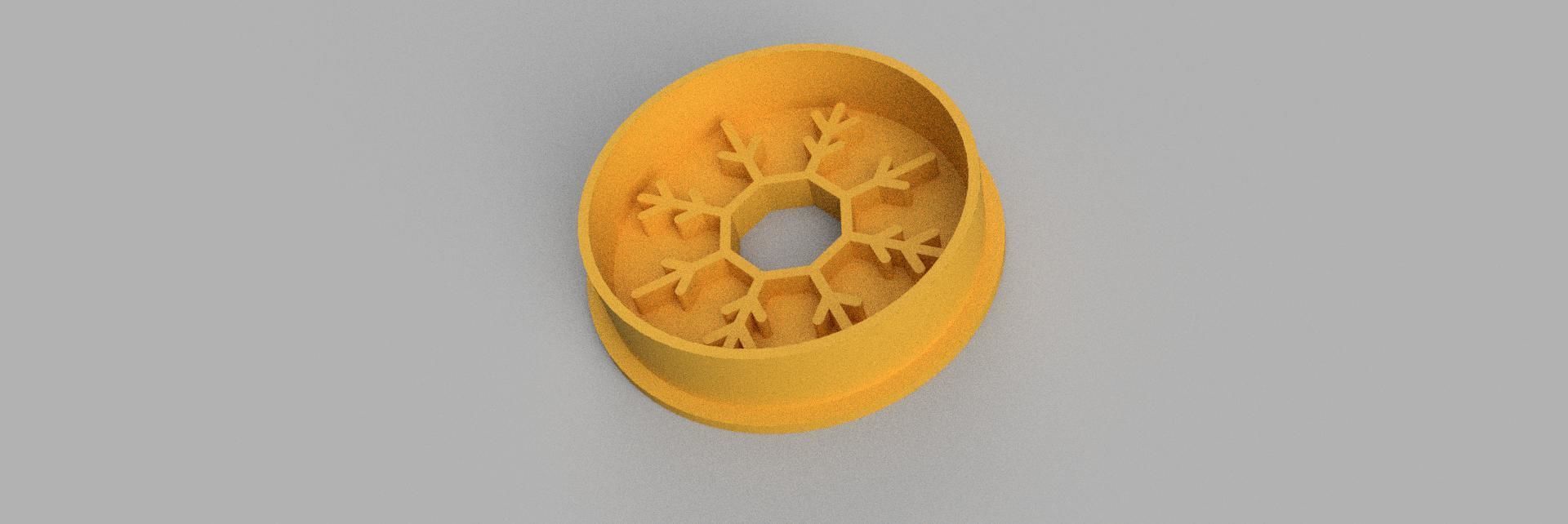 snowflake COOKIE CUTTER 3D print model_2
