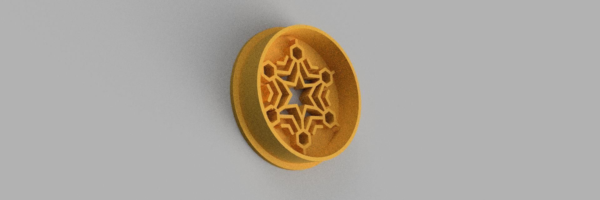 snowflake COOKIE CUTTER 3D print model_1