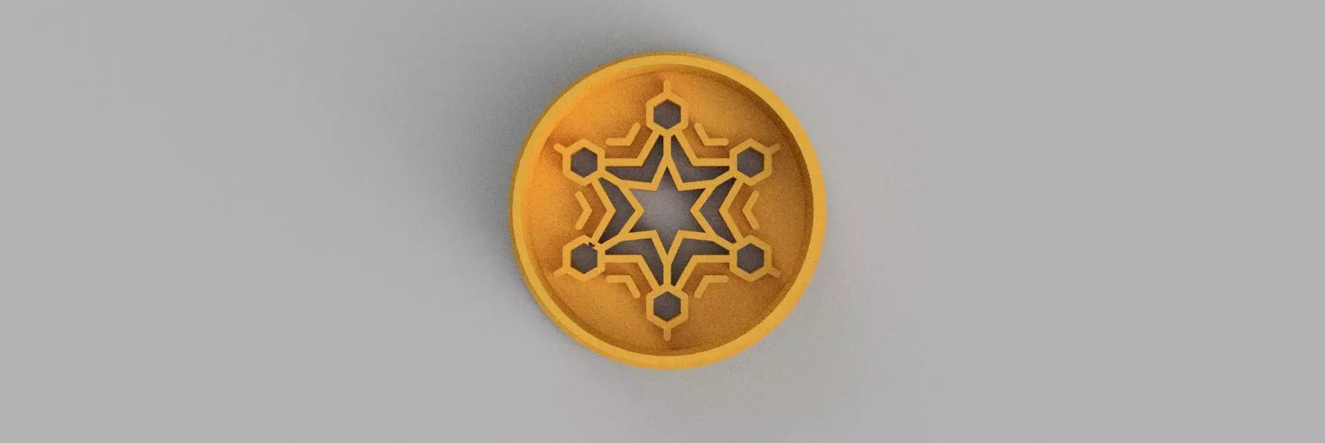 snowflake COOKIE CUTTER 3D print model_0