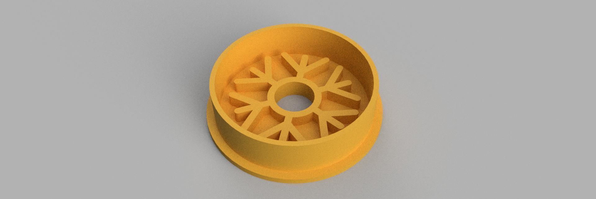 snowflake COOKIE CUTTER 3D print model_2