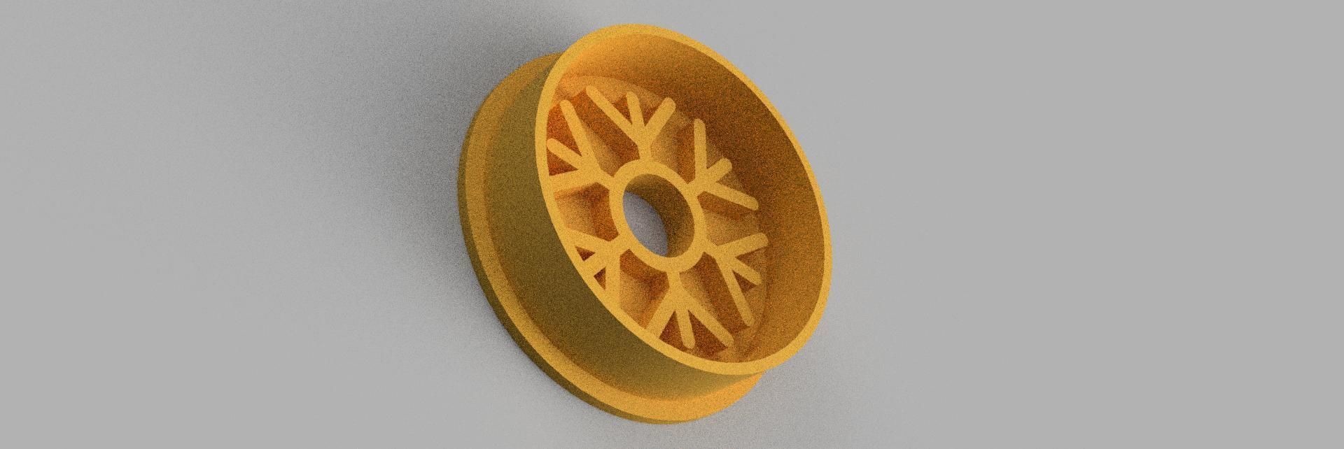snowflake COOKIE CUTTER 3D print model_1