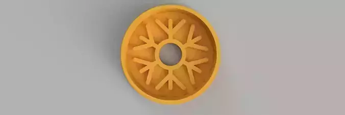 snowflake COOKIE CUTTER 3D print model snowflake COOKIE CUTTER 3D print model
