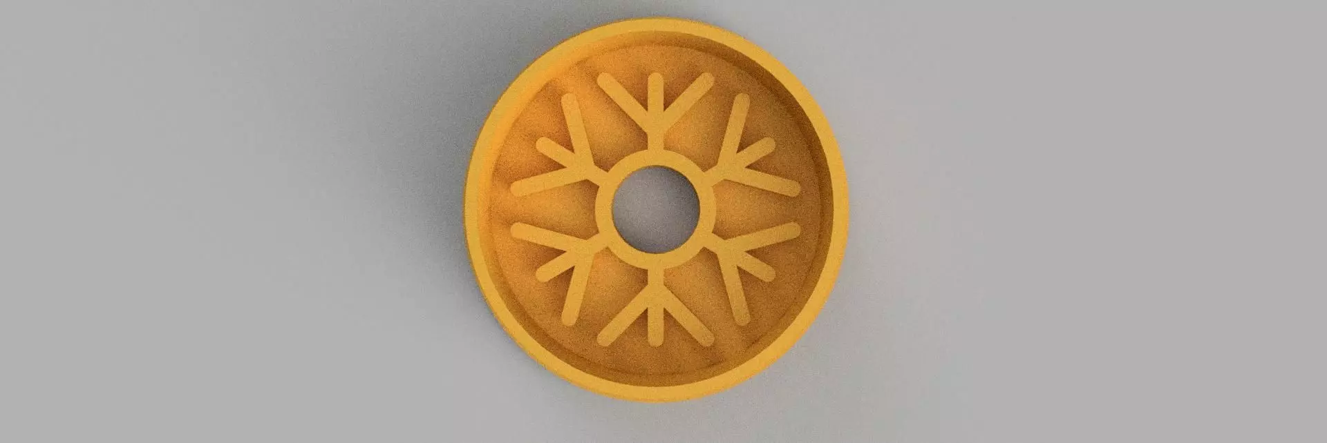 snowflake COOKIE CUTTER 3D print model_0