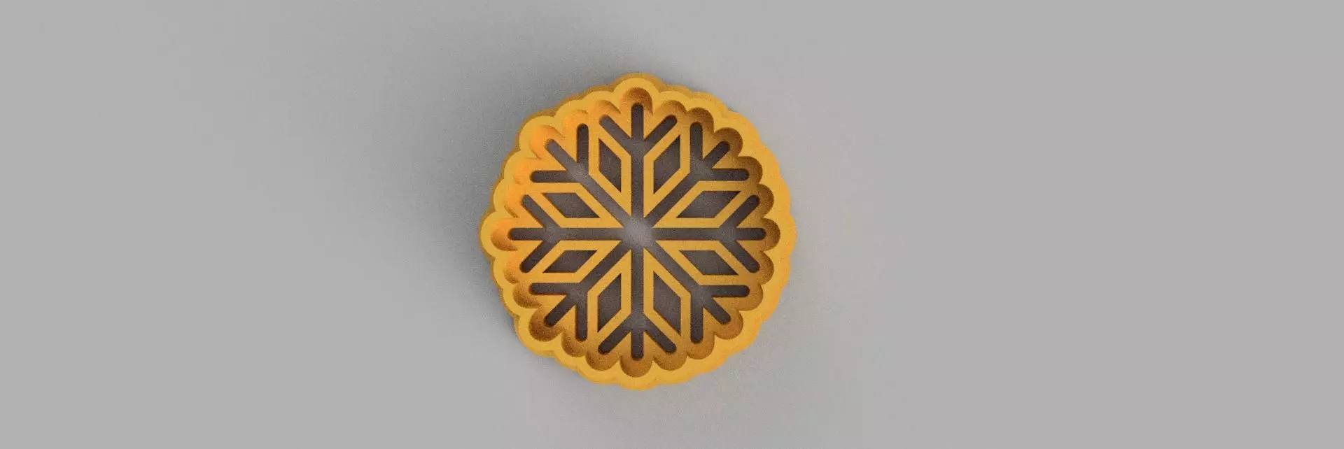 snowflake COOKIE CUTTER 3D print model_0
