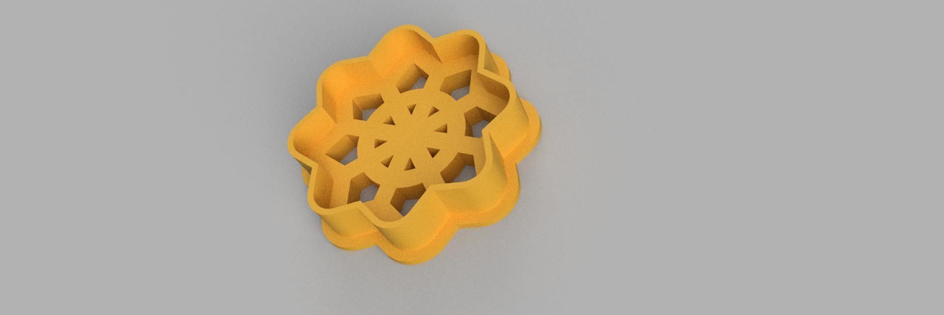snowflake COOKIE CUTTER 3D print model_2