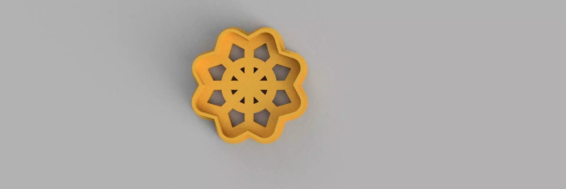 snowflake COOKIE CUTTER 3D print model_0